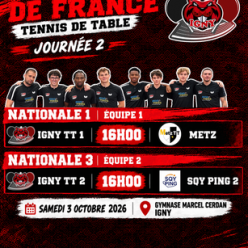 🏓 CHAMPIONNAT DE FRANCE 🇫🇷 - JOURNÉE 2 🏓